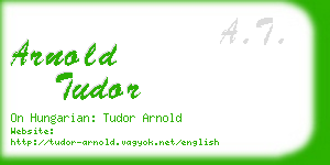 arnold tudor business card